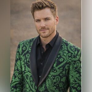 Barabas Paisley Blazer Sports Coat Jacket